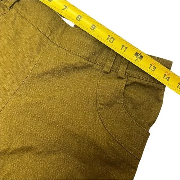 Elevenses Anthropologie Boho Tweed Brown Green Mid Rise Shorts Size 2 - Picture 8 of 10